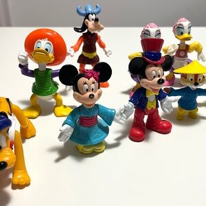 Vintage Epcot Happy Meal Toys McDonalds Mickey & Friends  (LOT OF 9)